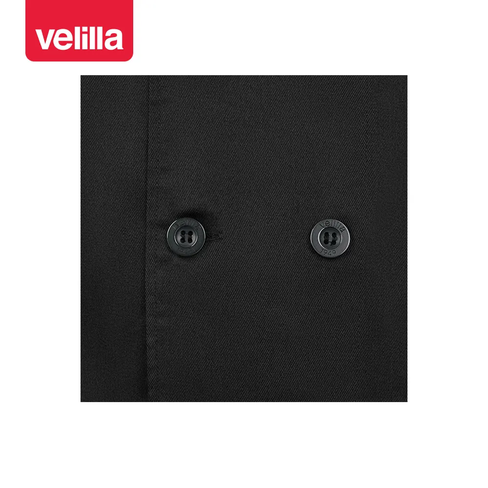 Chaqueta cocina manga corta Velilla 405222 14 Chaqueta cocina manga corta Velilla 405222 negro, detalle de botones