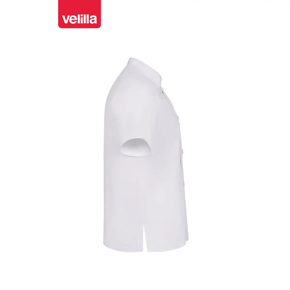Chaqueta cocina manga corta Velilla 405222 3 Chaqueta cocina manga corta Velilla 405222 blanco, vista lateral