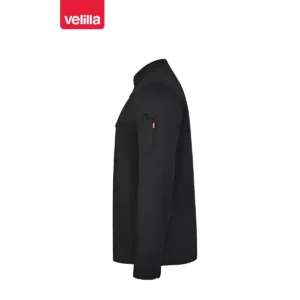 Chaqueta cocina manga larga Velilla 405224 negro, vista lateral