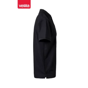 Polo hombre Velilla 405504 Negro, vista lateral opuesto