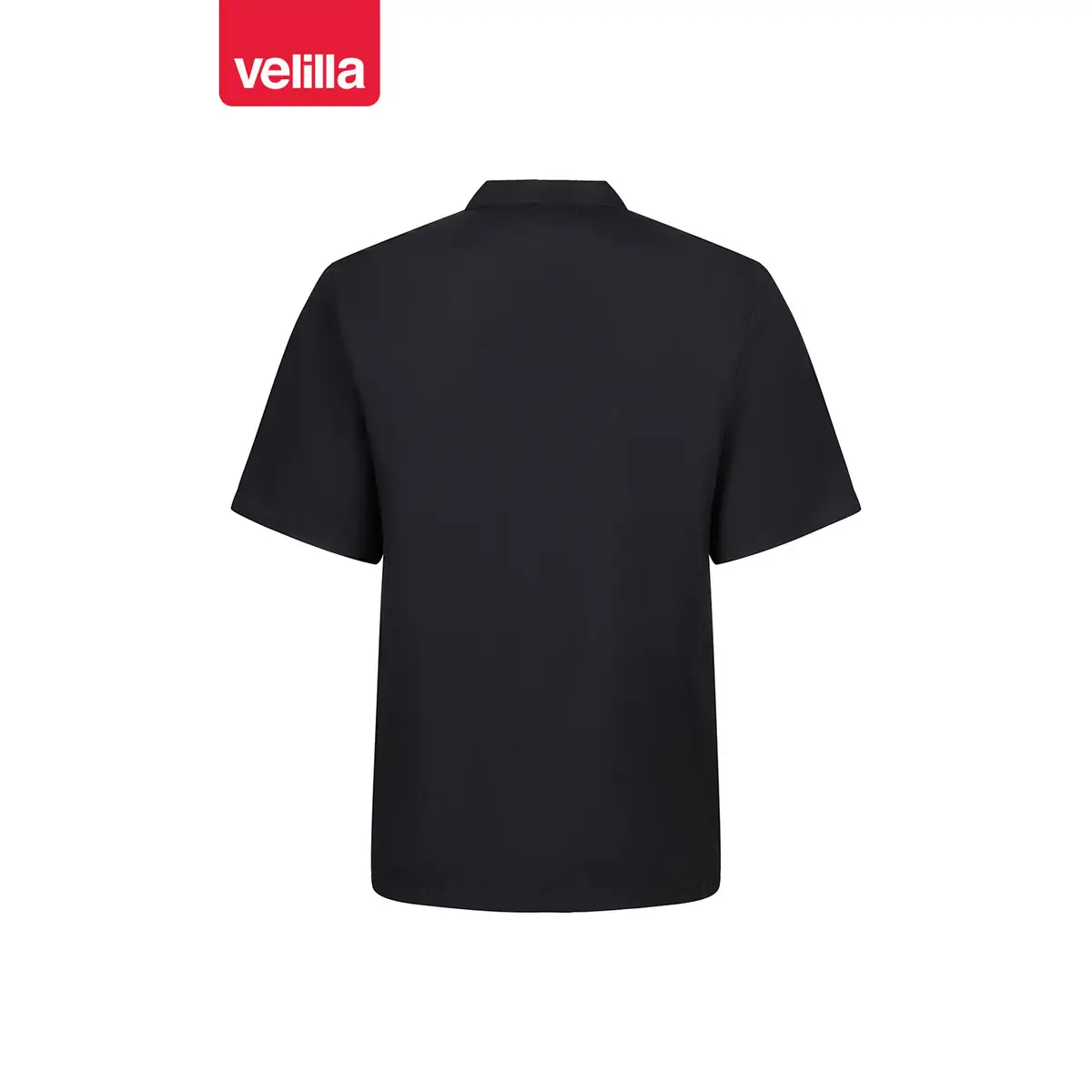 Chaqueta de cocina manga corta Velilla 432 7 Chaqueta de cocina manga corta Velilla 432 negro, vista trasera