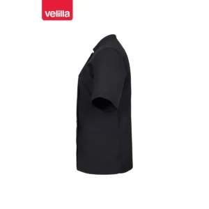 Chaqueta de cocina manga corta Velilla 432 negro, vista lateral