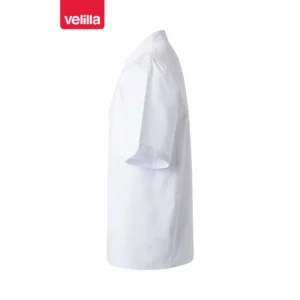 Chaqueta de cocina manga corta Velilla 432 blanco, vista lateral