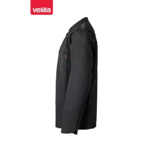 Chaqueta de cocina manga larga Velilla 434 negro, vista lateral
