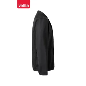 Chaqueta de cocina manga larga Velilla 434 negro, vista lateral