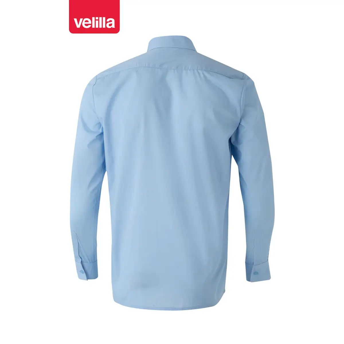 Camisa manga larga Velilla 520 9 Camisa manga larga Velilla 520 Celeste, vista trasera