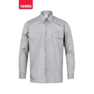 Camisa manga larga Velilla 520 Gris, vista frontal
