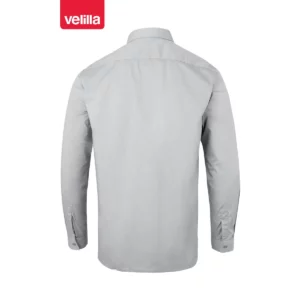 Camisa manga larga Velilla 520 Gris, vista trasera