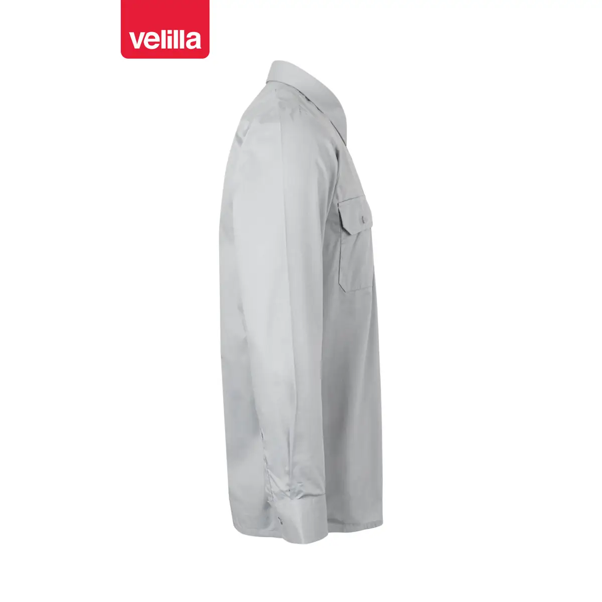 Camisa manga larga Velilla 520 2 Camisa manga larga Velilla 520 Gris, vista lateral