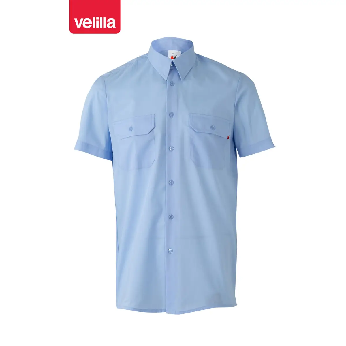 Camisa manga corta Velilla 522 7 Camisa manga corta Velilla 522 Celeste, vista frontal