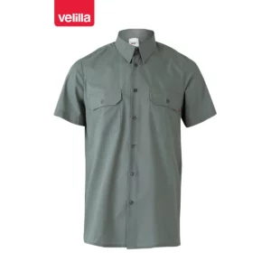 Camisa manga corta Velilla 522 Gris, vista frontal