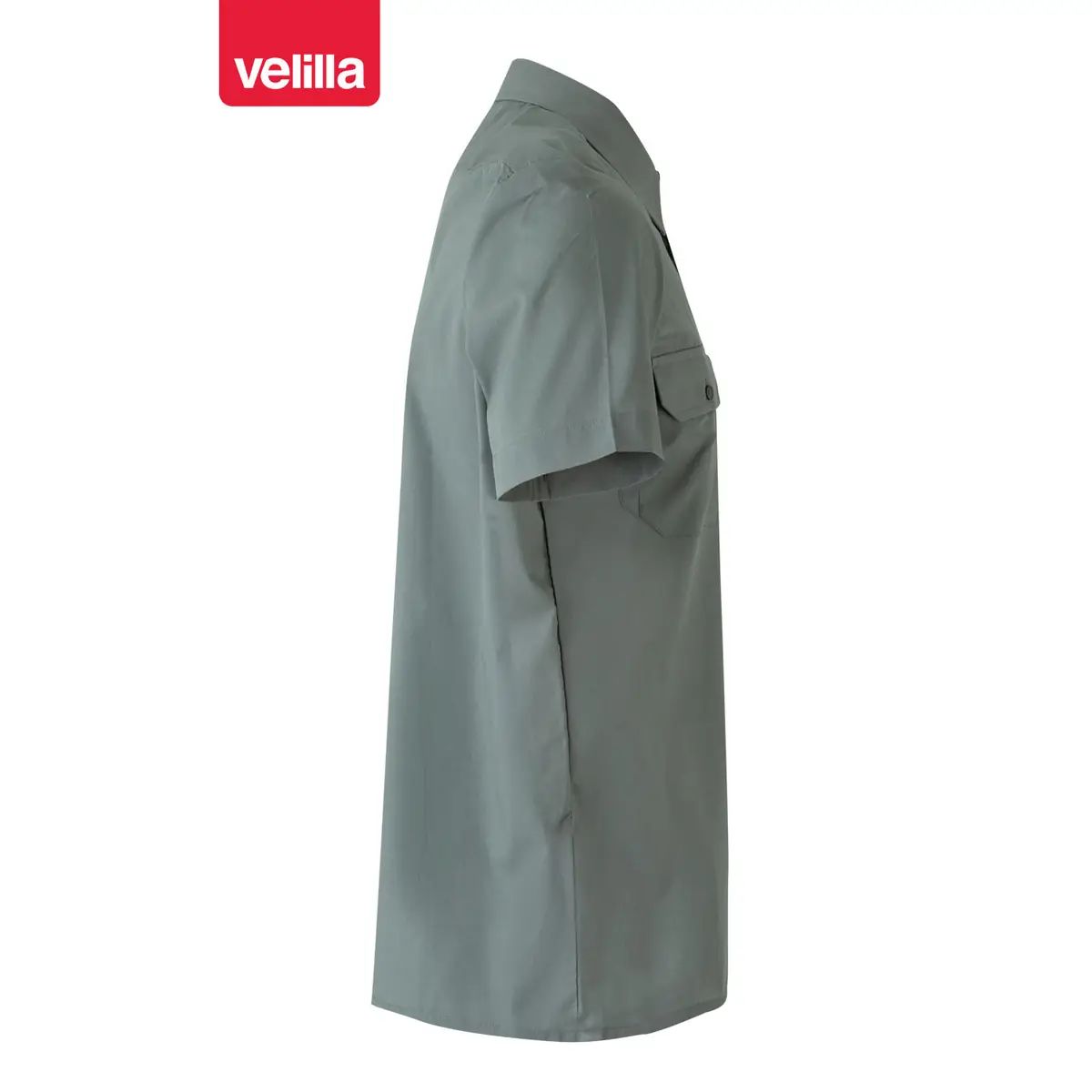 Camisa manga corta Velilla 522 2 Camisa manga corta Velilla 522 Gris, vista lateral