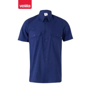 Camisa manga corta Velilla 522 Azulina, vista frontal