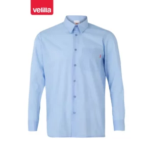 Camisa manga larga Velilla 529 Celeste, vista frontal
