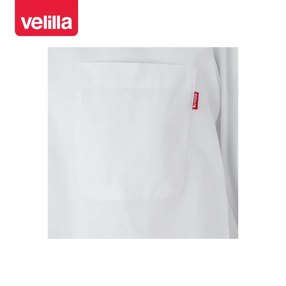 Camisa manga larga Velilla 529 22 Camisa manga larga Velilla 529 Blanco, detalle de bolsillo del pecho
