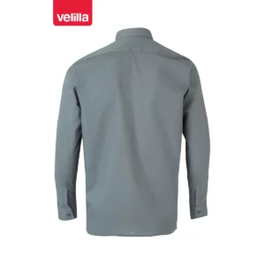 Camisa manga larga Velilla 529 Gris, vista trasera