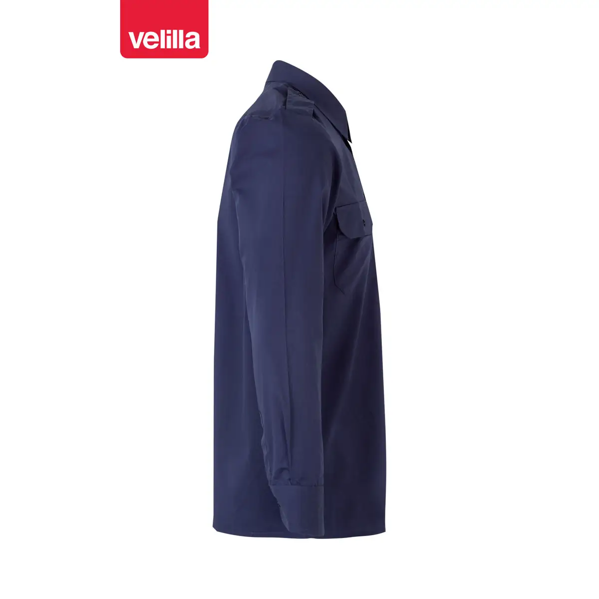 Camisa galoneras manga larga Velilla 530 8 Camisa galoneras manga larga Velilla 530 Azul marino, vista lateral