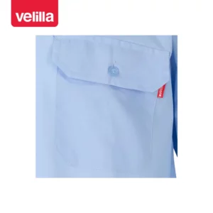 Camisa galoneras manga larga Velilla 530 Celeste, detalle de bolsillo del pecho