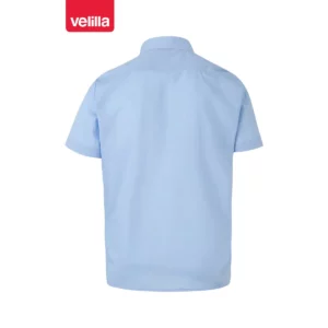Camisa galoneras manga corta Velilla 532 Celeste, vista trasera