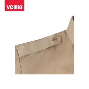 Camisa galoneras manga corta Velilla 532 Beige, detalle de galonera del hombro