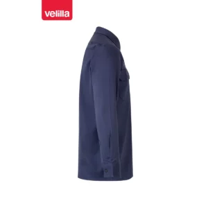 Camisa algodón manga larga Velilla 533 Azul marino, vista lateral