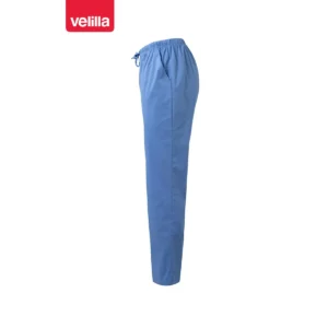 Pantalón de pijama stretch Velilla 533006S Celeste, vista lateral opuesto