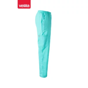 Pantalón de pijama stretch Velilla 533006S Turquesa claro, vista lateral opuesto