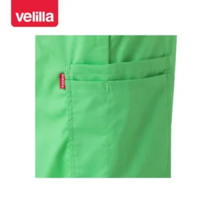 Pantalón de pijama stretch Velilla 533006S Verde manzana, detalle de bolsillo lateral de la pierna