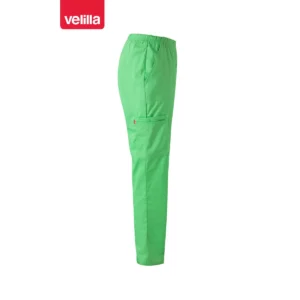 Pantalón de pijama stretch Velilla 533006S Verde manzana, vista lateral opuesto