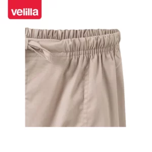 Pantalón de pijama stretch Velilla 533006S Beige claro, detalle de cinturilla elástica