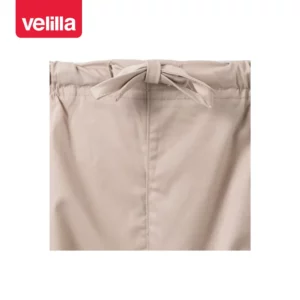 Pantalón de pijama stretch Velilla 533006S Beige claro, detalle de cintas de ajuste