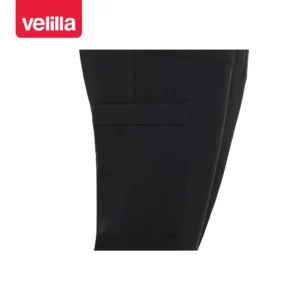 Pantalón recto unisex Velilla ATLAS 533020S Negro, detalle de bolsillo lateral de la pierna