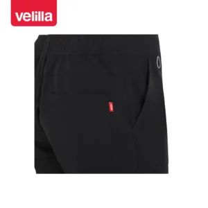 Pantalón recto unisex Velilla ATLAS 533020S Negro, detalle de cinturilla y bolsillo traseros