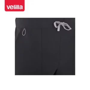Pantalón recto unisex Velilla ATLAS 533020S Gris oscuro, detalle de cinturilla delantera y cintas