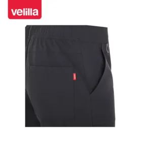 Pantalón recto unisex Velilla ATLAS 533020S Gris oscuro, detalle de cinturilla y bolsillo traseros