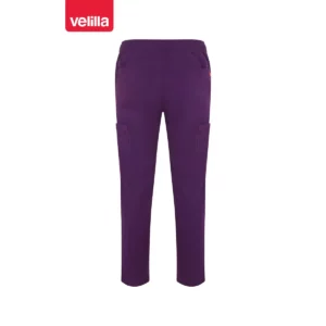 Pantalón recto unisex Velilla ATLAS 533020S Ciruela, vista trasera