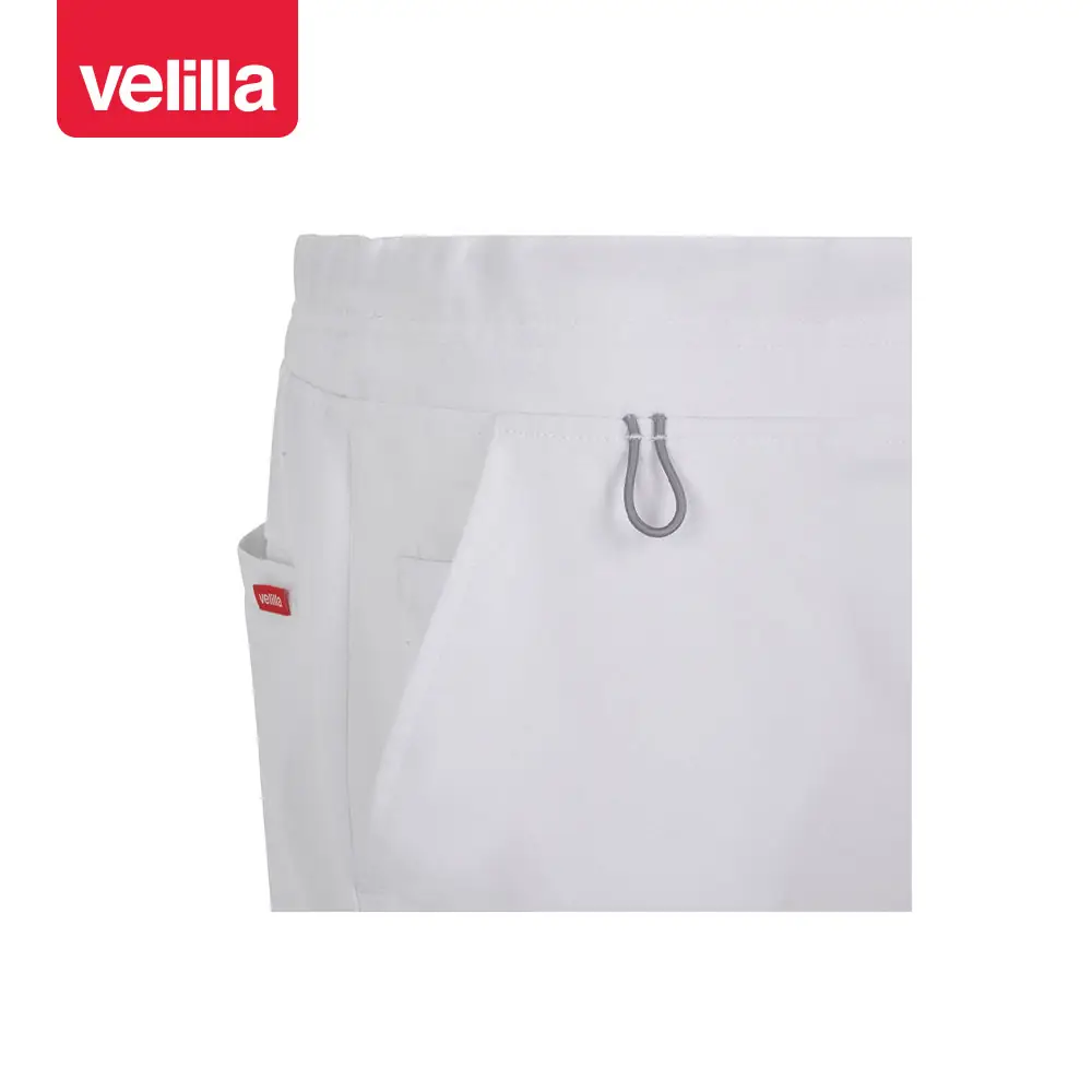 Pantalón jogger unisex Velilla AVANI 533021S 5 Pantalón jogger unisex Velilla AVANI 533021S Blanco, detalle de cinturilla delantera