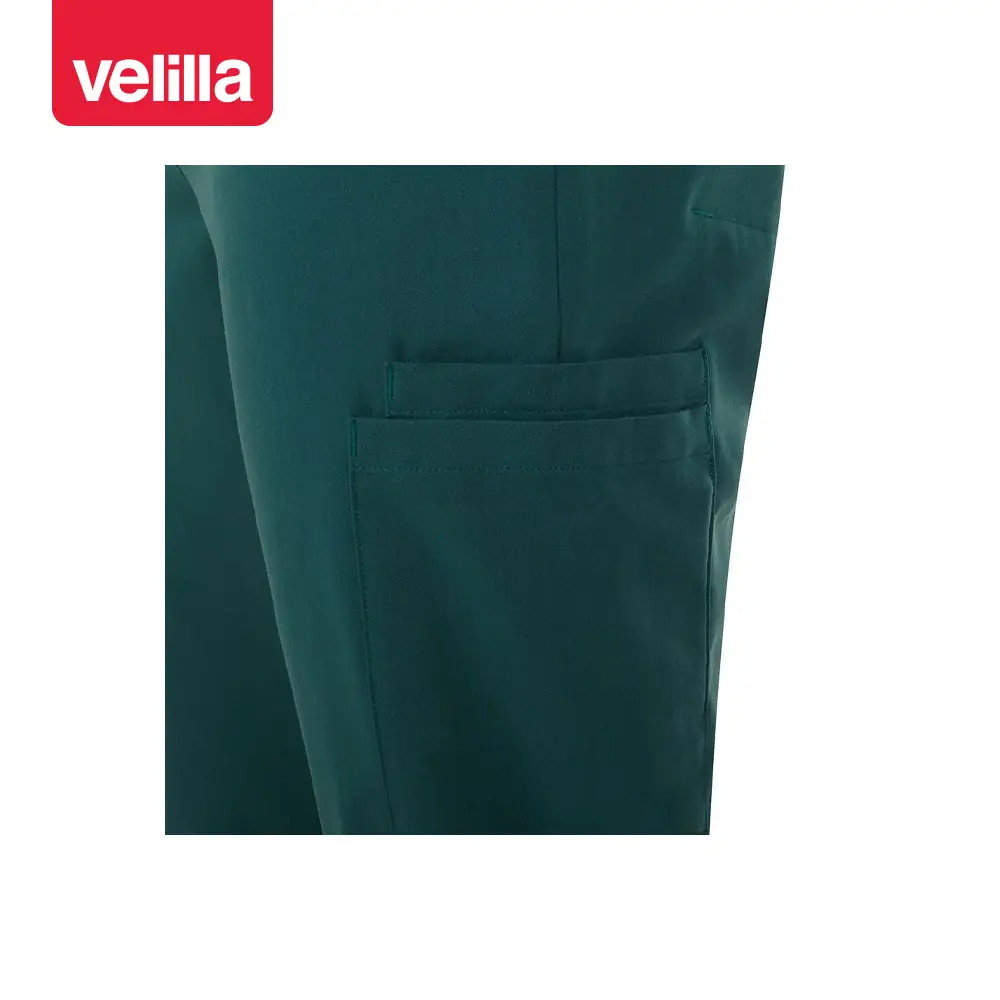 Pantalón jogger unisex Velilla AVANI 533021S 20 Pantalón jogger unisex Velilla AVANI 533021S Verde jungla, detalle de bolsillo lateral de la pierna