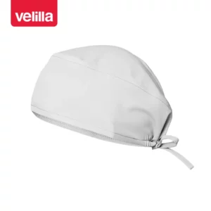 Gorro sanitario de microfibra Velilla 534007 Blanco, vista perspectiva frontal