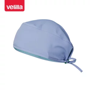 Gorro sanitario de microfibra Velilla 534007 Celeste bahía, vista perspectiva frontal