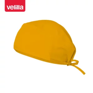 Gorro sanitario de microfibra Velilla 534007 Mostaza, vista perspectiva frontal