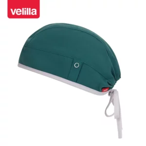 Gorro sanitario Velilla IVY 534020S Verde jungla, vista perspectiva frontal