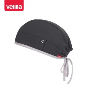 Gorro sanitario Velilla IVY 534020S Gris oscuro, vista perspectiva frontal