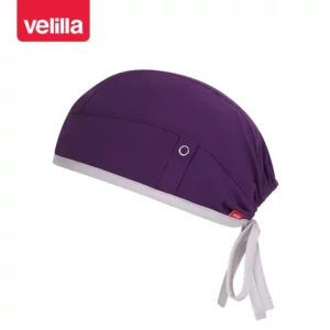 Gorro sanitario Velilla IVY 534020S Ciruela, vista perspectiva frontal