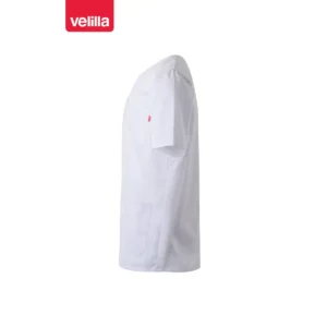 Chaqueta sanitaria con automáticos Velilla 535201 Blanco, vista lateral opuesto