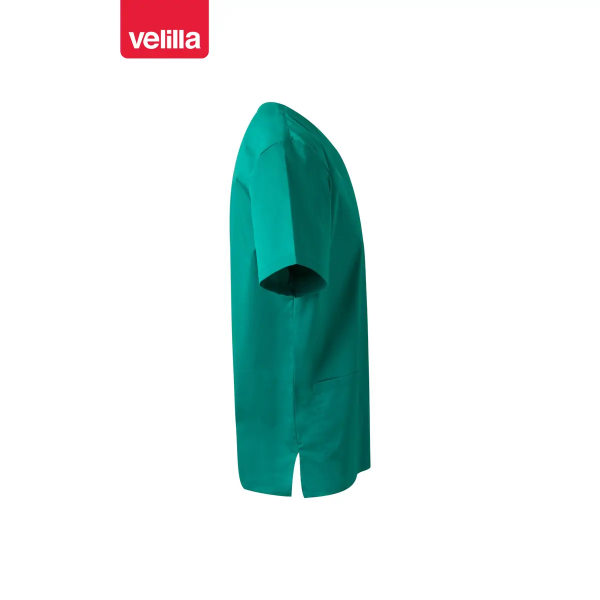 Camisola sanitaria stretch Velilla 535206S 44 Camisola sanitaria stretch Velilla 535206S Verde, vista lateral