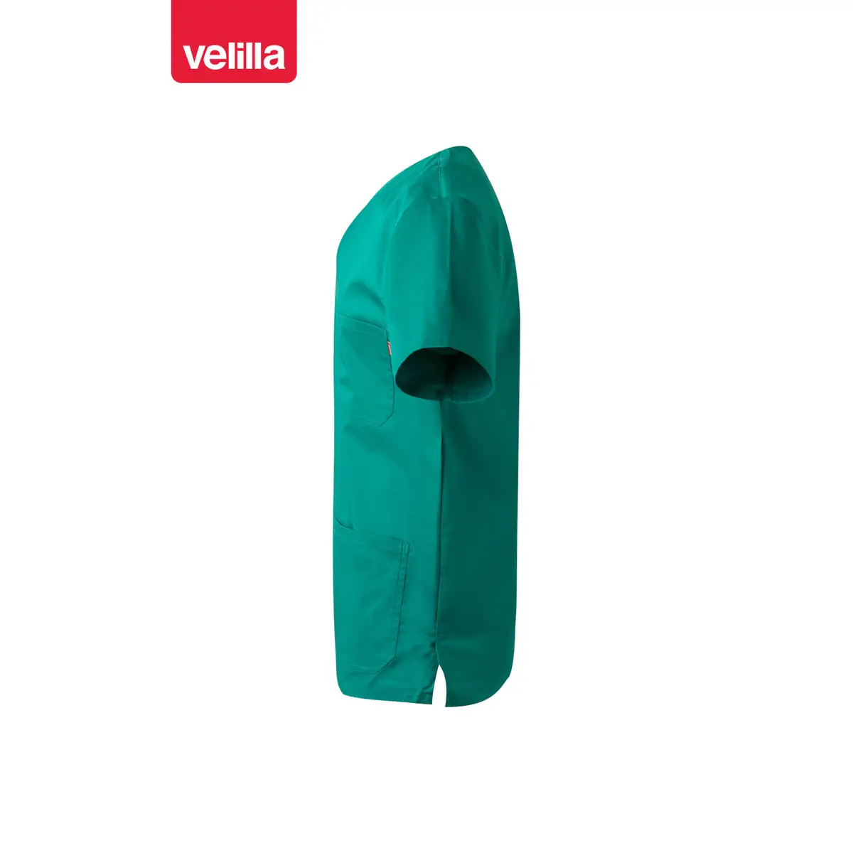Camisola sanitaria stretch Velilla 535206S 45 Camisola sanitaria stretch Velilla 535206S Verde, vista lateral opuesto