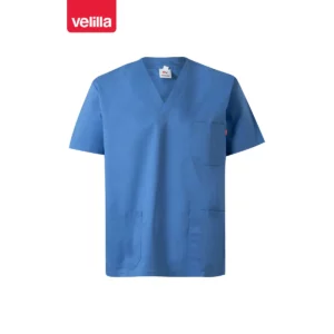 Camisola sanitaria stretch Velilla 535206S Celeste, vista frontal