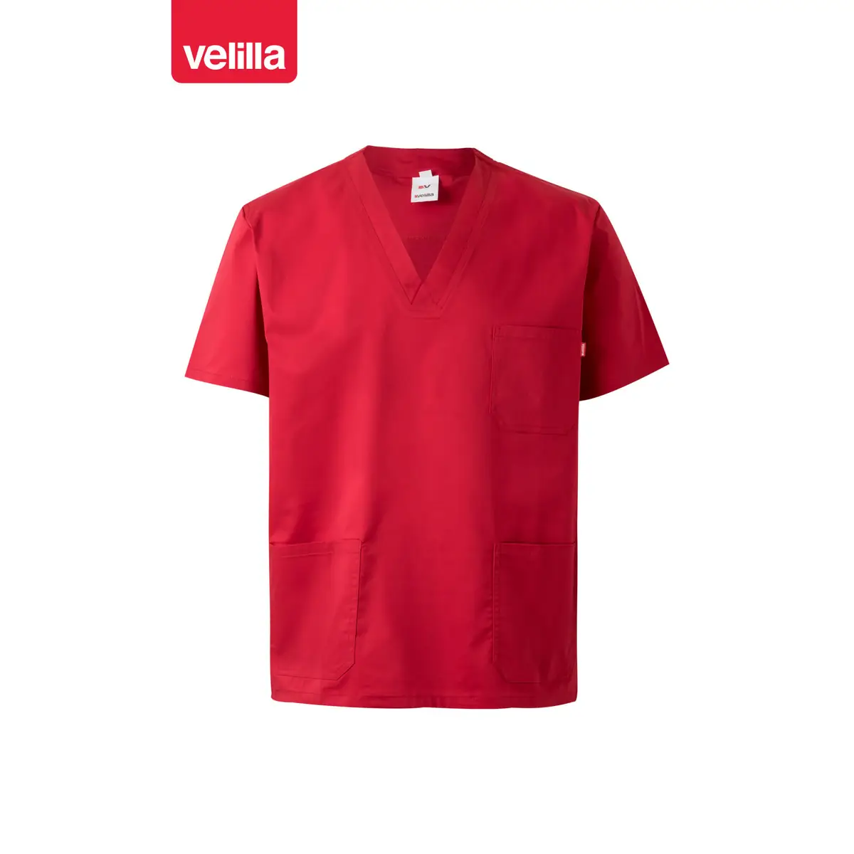 Camisola sanitaria stretch Velilla 535206S 55 Camisola sanitaria stretch Velilla 535206S Rojo, vista frontal