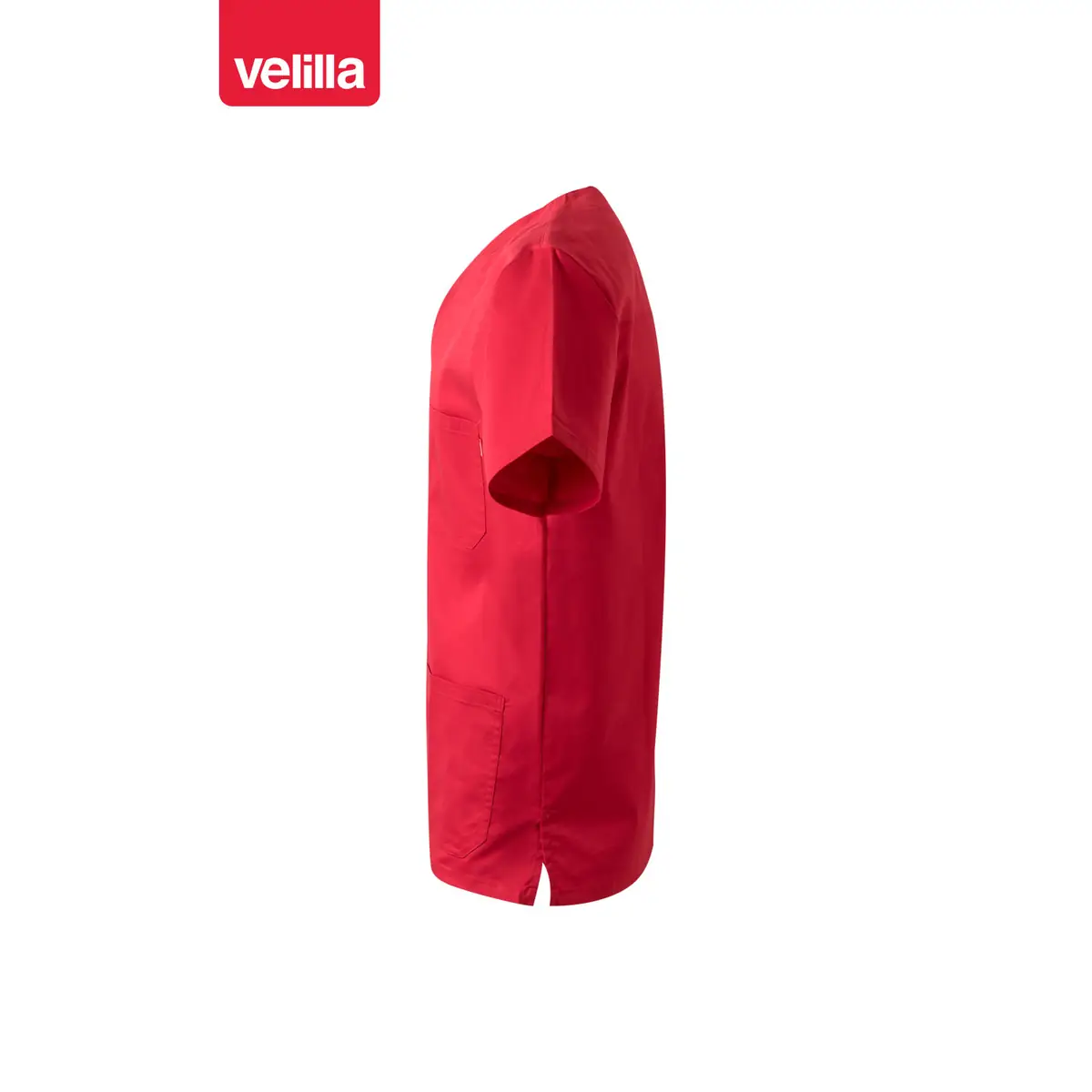Camisola sanitaria stretch Velilla 535206S 57 Camisola sanitaria stretch Velilla 535206S Rojo, vista lateral opuesto